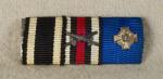 WWI WWII German 3 Place Ribbon Bar