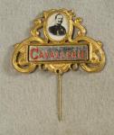 WWI German Cavalry Veteran Pin with Kaiser