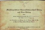 WWII Hermann Goering Dinner Invitation 