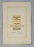 WWII Labor Front Certificate of Honor 25 Years 