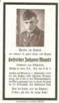 WWII German Death Card 