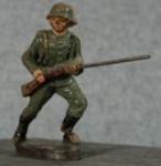 German Toy Soldier Advancing Elastolin