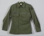 US Army MP Officer's OD Sateen Field Shirt 1970's