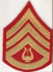 USMC Marine Band Sergeant Rank Patch