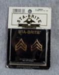 US Army Sta-Brite Sergeant Rank Pins 