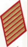 USMC Seven Marine Service Stripes 