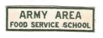 Army Area Food Service School Patch