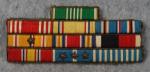 WWII Korean War Ribbon Bar 10 Place Theater Made