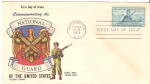 US National Guard 1st Day Issue Envelope 1953