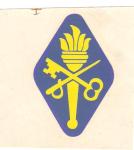 Helmet Decal Quartermaster Center School 1960's