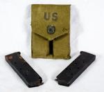 Vietnam Era 45 Spare Magazine Pouch & Magazines