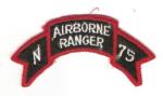 Airborne Ranger Patch Scroll 75th Co. N