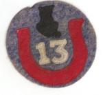 WWI Type Patch 13th Infantry Division Reproduction