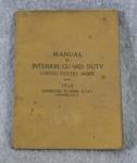 WWI US Army Interior Guard Duty Manual 1917