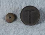 WWI Train Supply Screwback Collar Disc