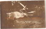 WWI Postcard Air Plane Crash