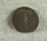 WWI Train Supply Screwback Collar Disk