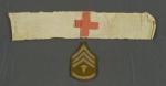 WWI Medics Red Cross Armband Rank Patch