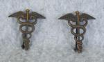 WWI Medical Officer Collar Insignia Pair