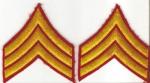 WWII USMC Marine Sergeant Rank Pair