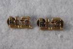 WWII ROTC US Collar Pin Pair 