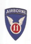 WWII era 11th Airborne Division Patch