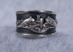 US Navy Submarine 925 Silver Ring