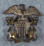 WWII USN Navy Visor Cap Insignia