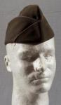 WWII Pinks Greens AAF Garrison Cap 