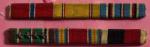 WWII Ribbon Bar 6 Place Army ETO