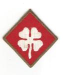 WWII 4th Army Patch Green Border