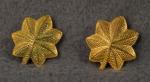 WWII Majors Rank Pins Pair