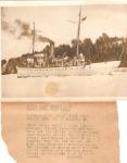 Coast Guard Press Photo USS Ossipee Steamer