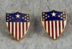 WWII era Adjutant General Insignia Pins Officer