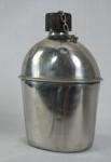 WWII Steel Canteen 1945 SM Co. Nickel Plated