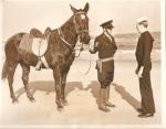 WWII Coast Guard Press Photo Mounted Patrol