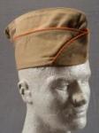 WWII Khaki Signal Corps Garrison Cap