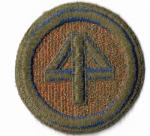 WWII Patch 44th Infantry Division Green Back