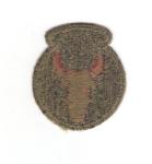 WWII Patch 34th Infantry Division Green Back