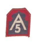 WWII 5th Army Italian Theater Made Patch