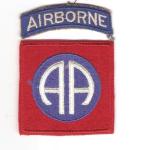 WWII 82nd Airborne Division Patch & Tab