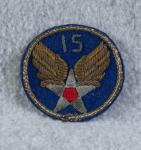 WWII 15th Air Force Bullion Theater Made Patch 