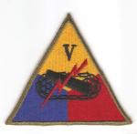 WWII 5th Armored Corps Patch Variant