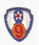 WWII 9th AAF Army Air Force Patch