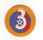 WWII 3rd Army Air Force AAF Patch Felt Variant