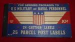 WWII Era Mailing Label Book