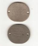 WWII USN Navy Dog Tags Pair Jencius